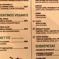 Menu  at Las Sorrentinas in Vila Do Abraao