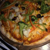 Vegetarian pizza without cheese   at Food in Box in Kemer