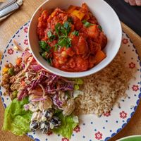 Sweet Potato Curry at Toucan Cafe in Minehead