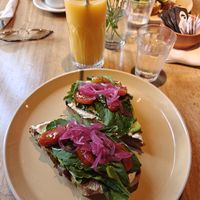 Rucola toast (breakfast menu) at Cardamomo in Salta