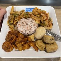 Gave me an egg by accident but the rest is vegan.   at BKK - Veg Stall Food Court - T21 in Bangkok