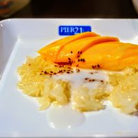 Mango and sticky rice at BKK - Veg Stall Food Court - T21 in Bangkok
