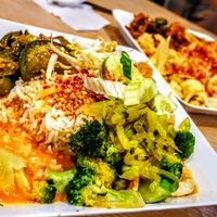 Vegan plate at BKK - Veg Stall Food Court - T21 in Bangkok