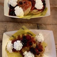 Waffles and pancakes 🥰  at Hank's Dirty Norwich in Norwich