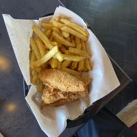 Chicken wings and fries   at Hank's Dirty Norwich in Norwich