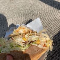 falafel sandwich with vegan sauce  at Kebap Delüüxe in Darmstadt