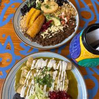 Enchiladas and Venezuelan meal  at Alebrijes in Wiesbaden