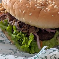 The patty wasn't good at Cero Pollito - Javeriana in Bogota