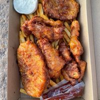 Very filling - was enough for two people! at Kailis Fishmarket Cafe in Fremantle