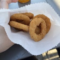 Onion rings  at VeBurger in Bristol