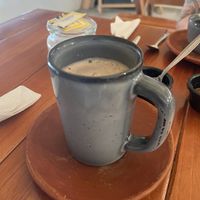Vegan hot choc   at La Luna Desayuna in San Cristobal De Las Casas