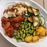 Poké tofu & sauce teriyaki  at Bom Bao Gastro Bar in Gran Canaria