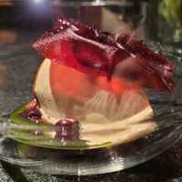 Ice cream dessert at Oukan Dining in Berlin