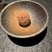 Chocolate truffle  at Oukan Dining in Berlin