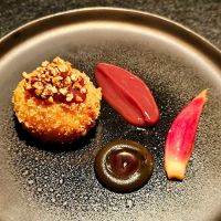 Ume & black walnut at Oukan Dining in Berlin