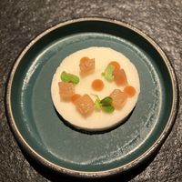 Wasabi sorbet  at Oukan Dining in Berlin