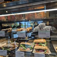 Labelled vegan options. at Espresso House - Frederiksborggade in Copenhagen