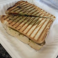 Pesto and vegetable toastie to takeaway   at Daisy Rose Coffee House in Durham