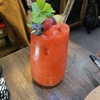 Frozen strawberry daiquiri  at Hanoi Vegan & Heinenhof in Cologne