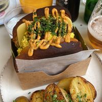 Vegan Egg Drop Sandwich  at FOUR Specialty Coffee & Bistro in Valencia