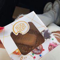 Schattige takeaway verpakking at Belicio Cheats in Amsterdam