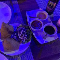 Amazing vegan samosas   at Hola India in Manuel Antonio