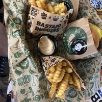 Vegan New York and Lulea burgers   at Bastard Burgers in Helsinki