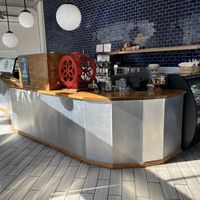 small tables on the side for seats  at Sweet Trail Cafe in Bloomfield