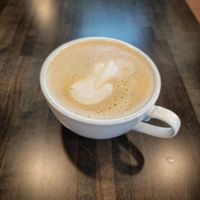 Vanilla Latte with Oatmilk at Amanita in Lancaster