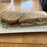 vegan breakfast sandwich   at Amanita in Lancaster