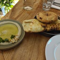 Babaganoush and a couple of breads at Bubala - Soho in London