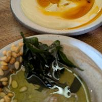 Hummus and baba ganoush at Bubala - Soho in London