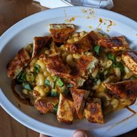Mac and cheese with added Nashville tofu at Veg Head in Lansing