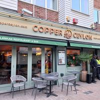Outside at Copper Ceylon in Bromley