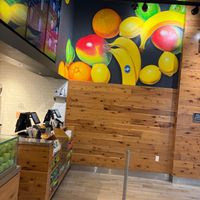 Interior mural at Juice Generation - Times Square in New York City