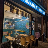 Outside at Grandmama's Waffles - Clinton St in Toronto