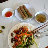 Lunch from buffet. Tasty ! at Hoang Yen Com Chay in Phu Quoc