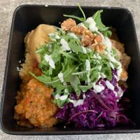 Oriental Bowl with grilled tofu. It’s not as small as it looks 😉  at Daniel's Bistronomie in Vienna