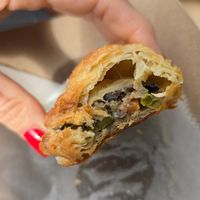 Vegan Pasty at Universal Studios - Leaky Cauldron in Orlando