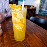 Mango Lemonade at Garzon Café  in Budapest
