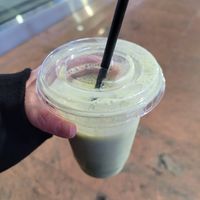 Morning Glory, with soy milk as base. at BRU - VIT - A Gates in Zaventem