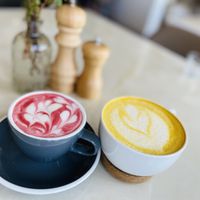 Rose & Turmeric Latte   at Unicorn Noms in Janabiyah