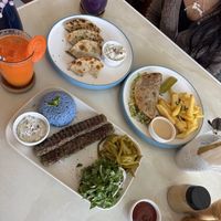 Kebab , arayas and smashed taco  at Unicorn Noms in Janabiyah