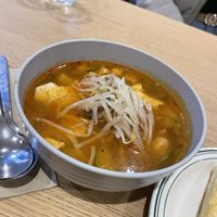 Tofu stew - helps warm you up   at Cafe Vegu in Lewes