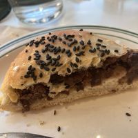 Inside view of the red bean bun at Cafe Vegu in Lewes