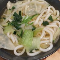 Dumpling soup with noodles at Cafe Vegu in Lewes