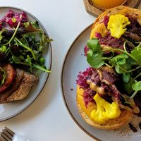 Tommy Toast 🍅 Red Reuben 🫜👍 at Cafe Vegu in Lewes