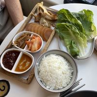 K-BBQ Boseot Goji Plate  at Cafe Vegu in Lewes