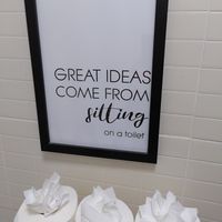 Poster in the toilet (August 2024) at The Loopy Shrew in Shrewsbury