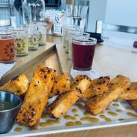 Tofu fries! These are gluten free!   at Ash & Elm Cider Co in Indianapolis